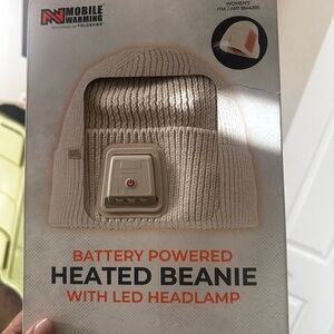 Mobile Warming - Heated Beanie with LED Headlamp